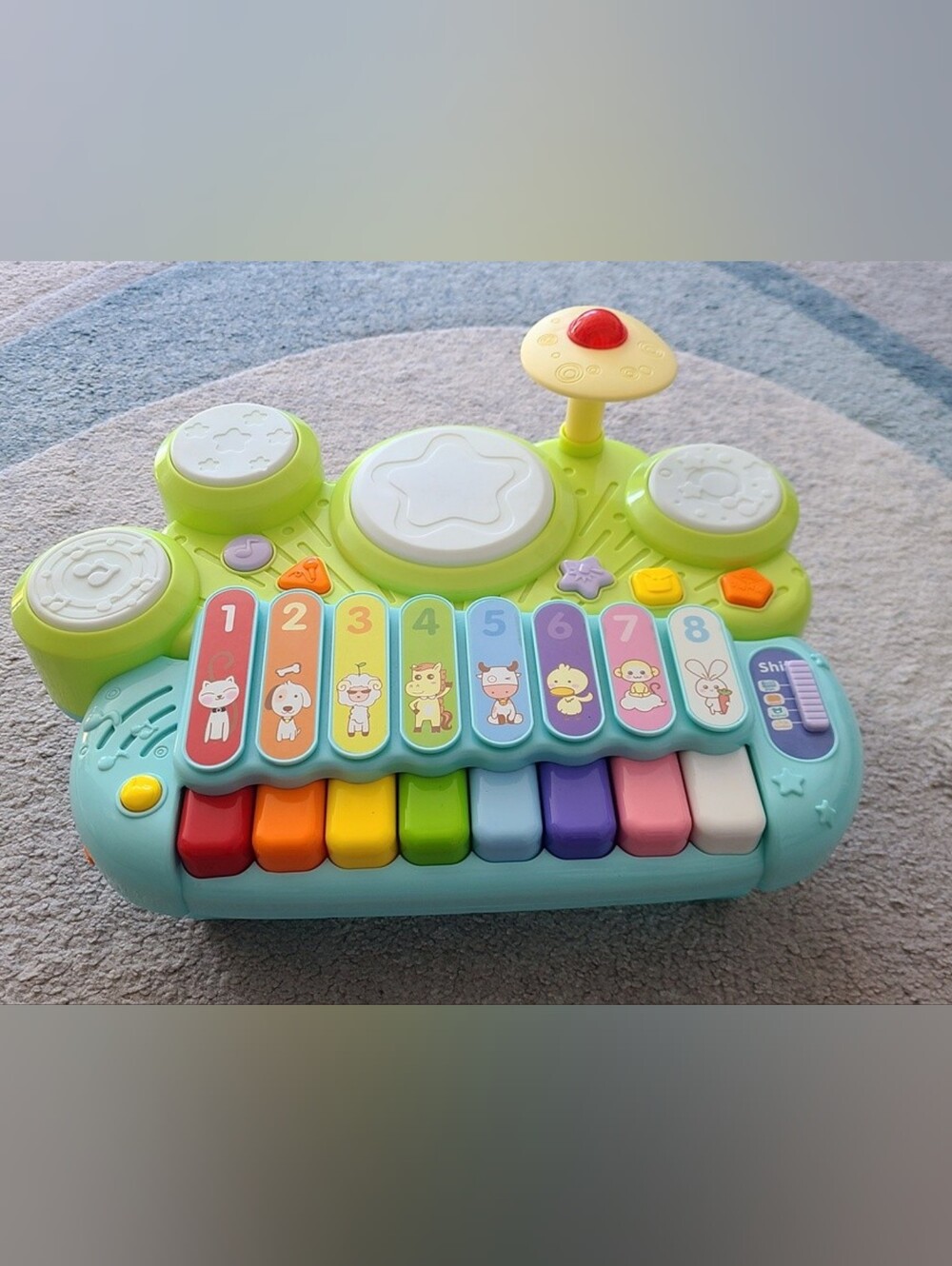 Musical Piano Keyboard Drum Set - Kids Toddlers Toy